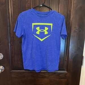 Boys Under Armour Blue Shirt